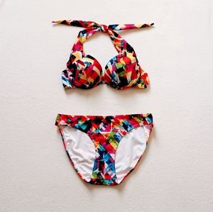 VENUS Abstract Print Bikini Set, size 4